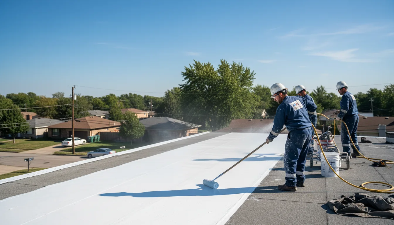 Commercial roof coating in Gassville, AR near me